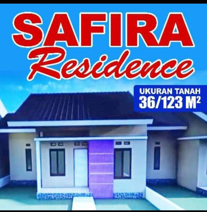 foto tampak rumah tipe 36/123 perumahan Safira Residence
