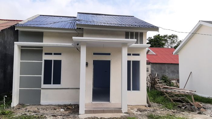 foto tampak rumah tipe 36 perumahan Sukamara Permai Regency