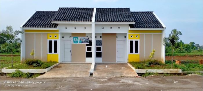 foto tampak rumah tipe 30/66 perumahan GRAHA KEANDRA LEMAHABANG
