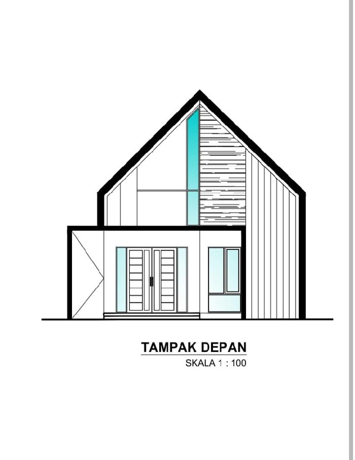 foto tampak rumah tipe 50 perumahan Graha kirana12