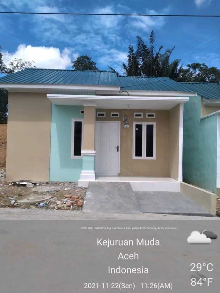 foto tampak rumah tipe 36 perumahan PRABU RIFA RESIDENCE III