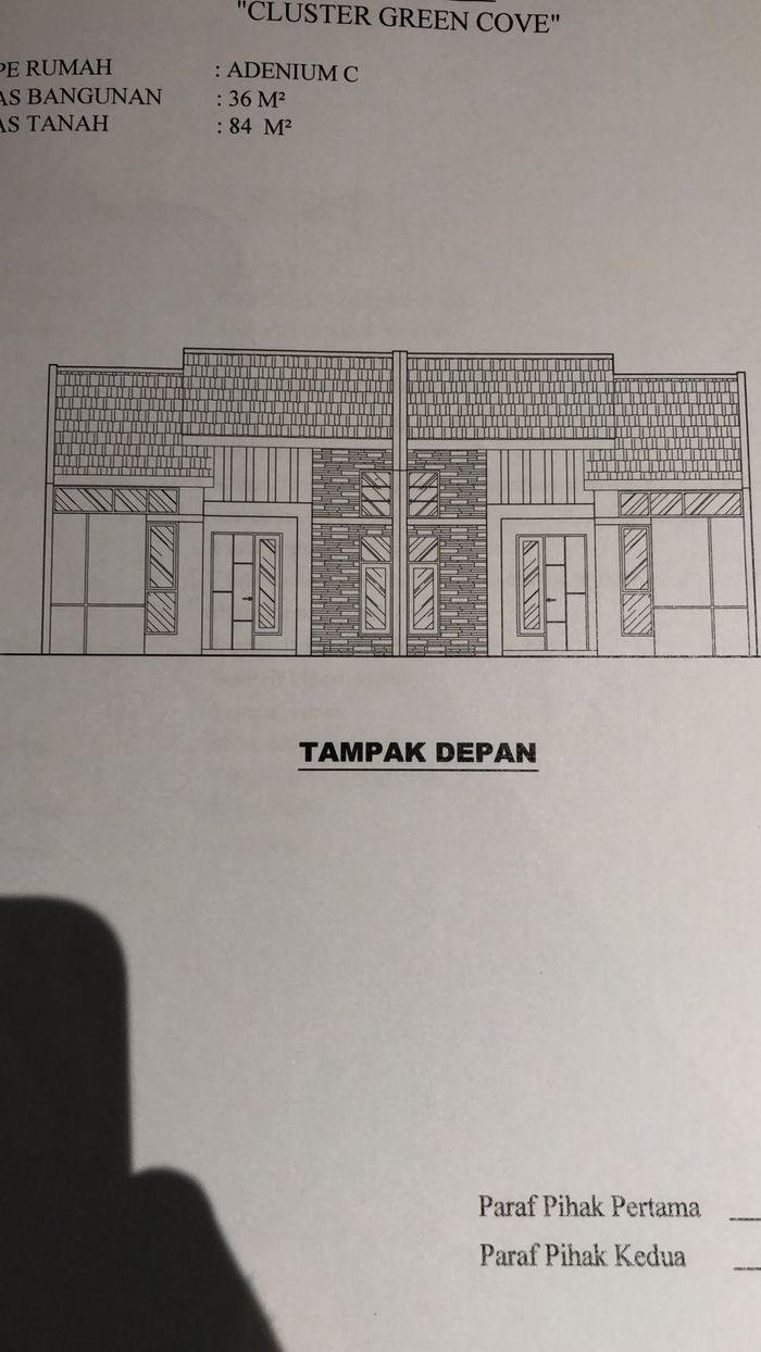 foto tampak rumah tipe ADENIUM perumahan SERPONG GARDEN 2