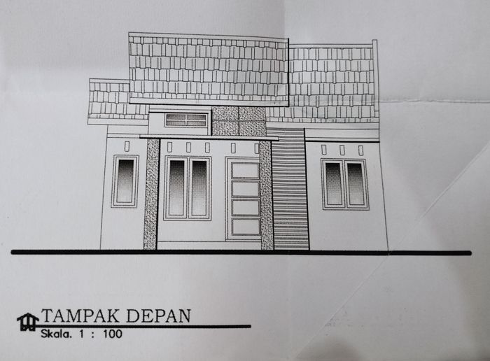 foto tampak rumah tipe SUBSIDI perumahan Nuansa Kulim Indah Tahap 5