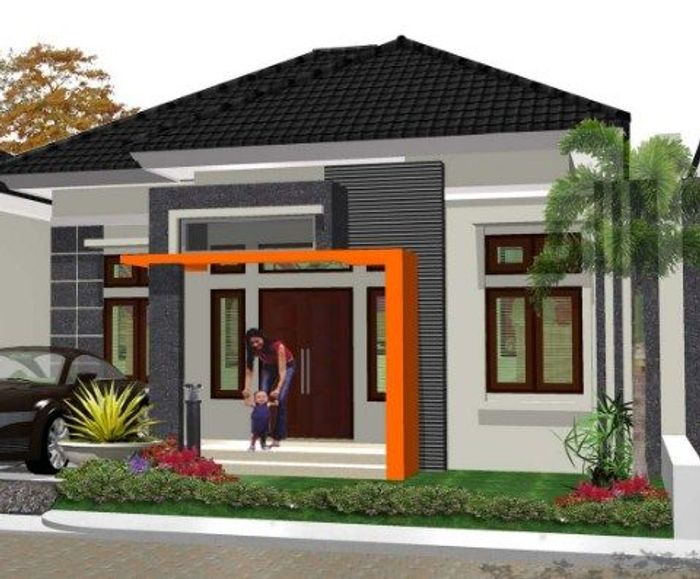 foto tampak rumah tipe 45 perumahan Perumahan Griya az Zahra