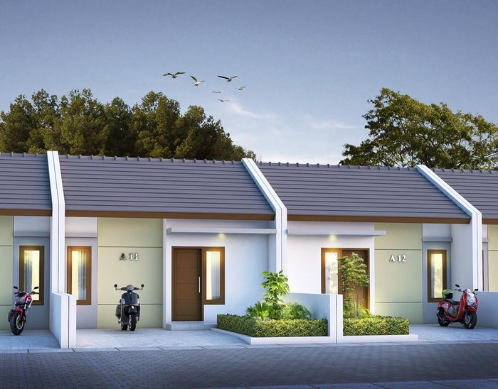 foto tampak rumah tipe 27 perumahan Taman JLT Asri