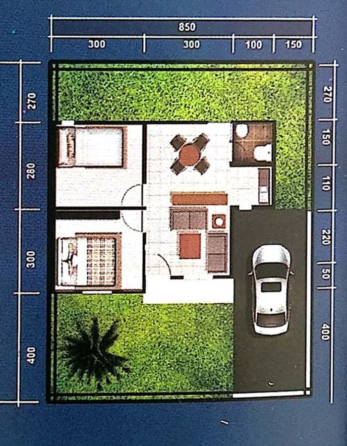 foto denah rumah tipe RHS 36 perumahan FAZAR ASRI 5