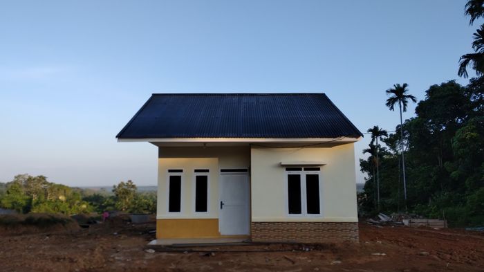 foto tampak rumah tipe 36/150 perumahan Pematang Aur Residence