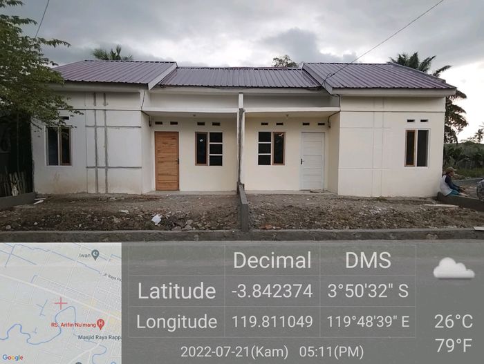 foto tampak rumah tipe 36 perumahan AL FAZZA RESIDENCE