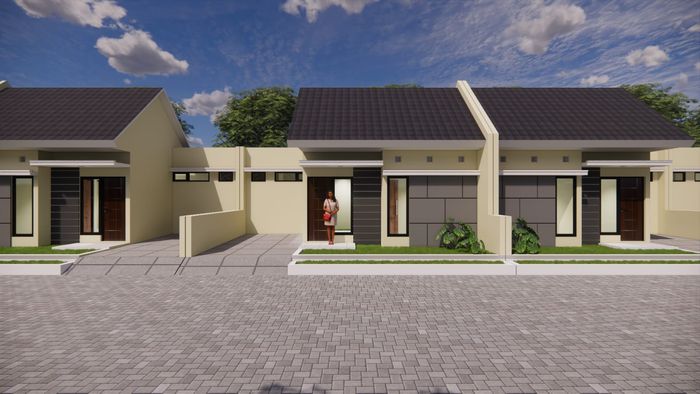 foto tampak rumah tipe Mutiara Tanjungrejo Residence perumahan Mutiara Tanjungrejo Residence