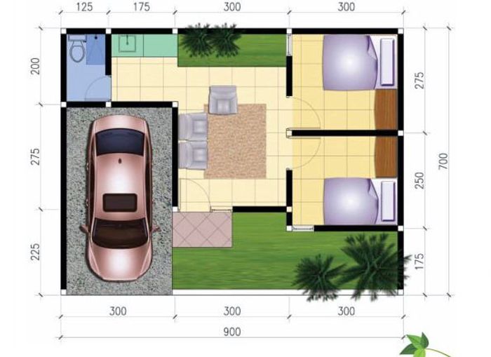 foto denah rumah tipe Mutiara Tanjungrejo Residence perumahan Mutiara Tanjungrejo Residence