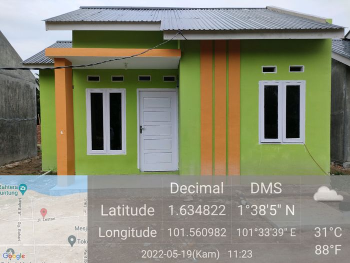 foto tampak rumah tipe 36 perumahan SRI MERSING RESIDENCE 5