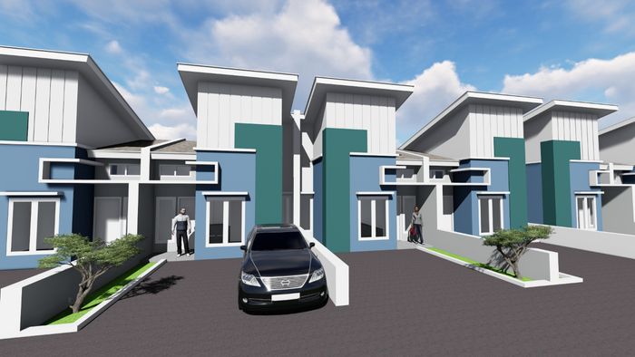 foto tampak rumah tipe Rumah Tinggal 58/102 perumahan DUTA HILL RESIDENCE II