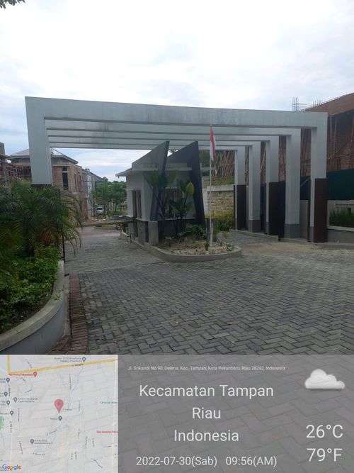 foto gerbang perumahan Wasta Lagoon