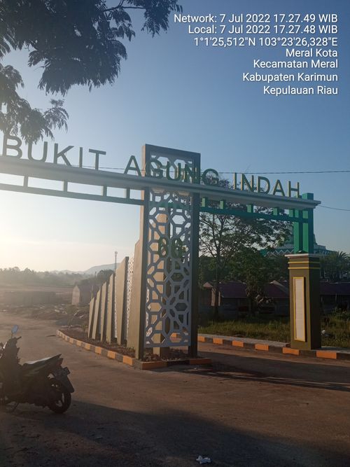 foto gerbang perumahan BUKIT AGUNG INDAH