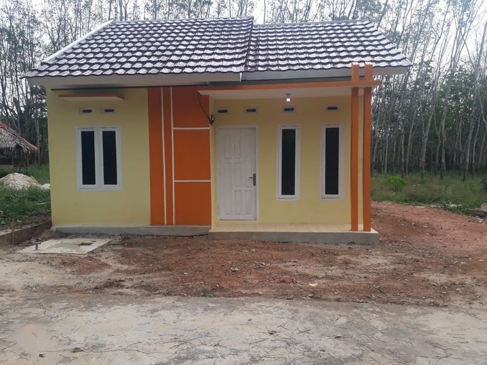 foto tampak rumah tipe 36 perumahan Tanjung Raman Lestari