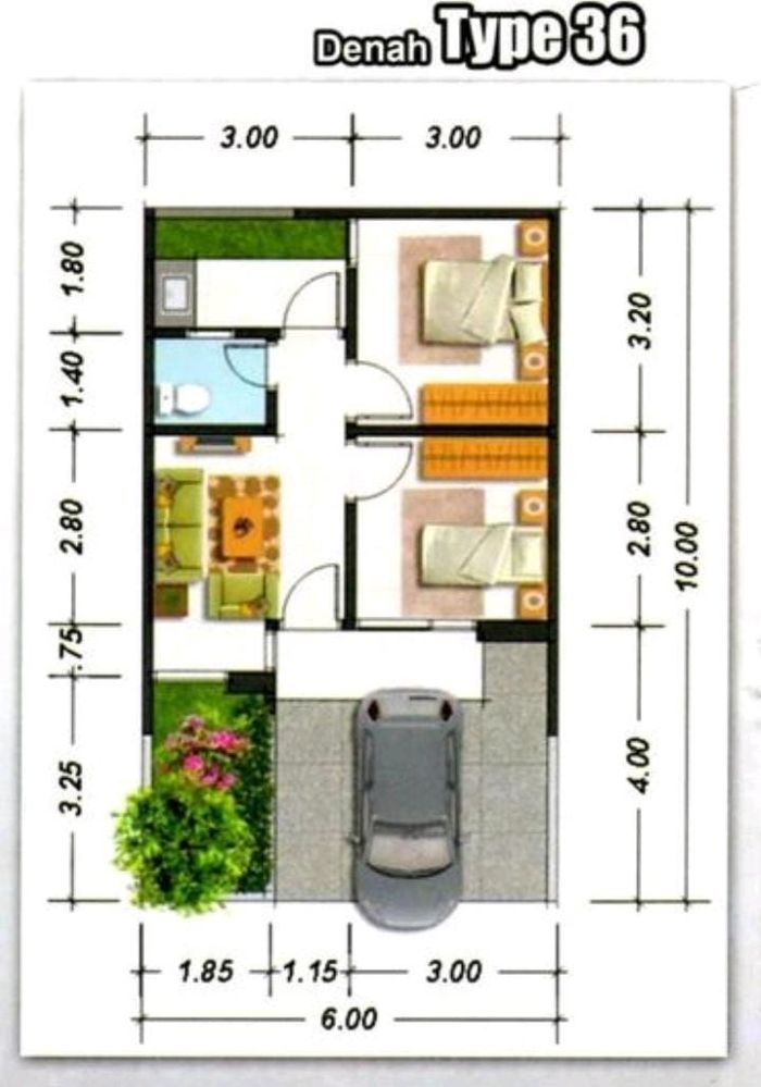 foto denah rumah tipe CPD No.7 perumahan Margoland Residence Cipondoh