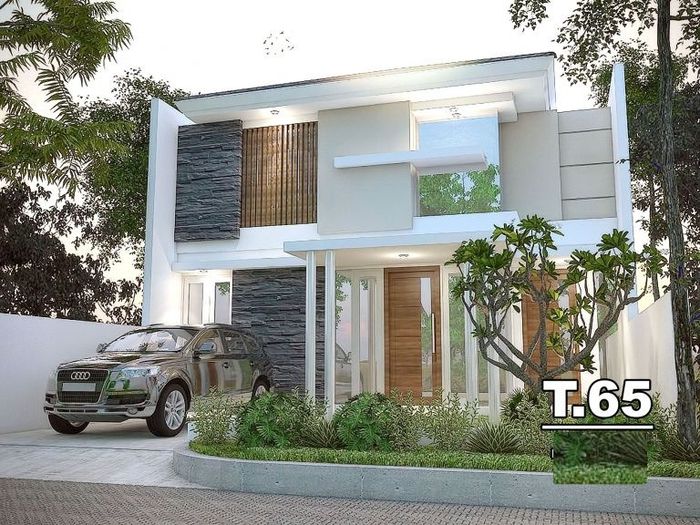 foto tampak rumah tipe 65/160 perumahan Bukit Graha Bhakti Asri