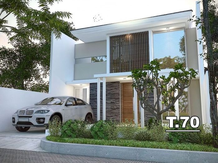 foto tampak rumah tipe 70/238 perumahan Bukit Graha Bhakti Asri