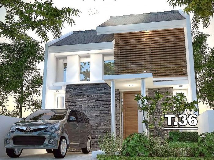 foto tampak rumah tipe 36/120 perumahan Bukit Graha Bhakti Asri