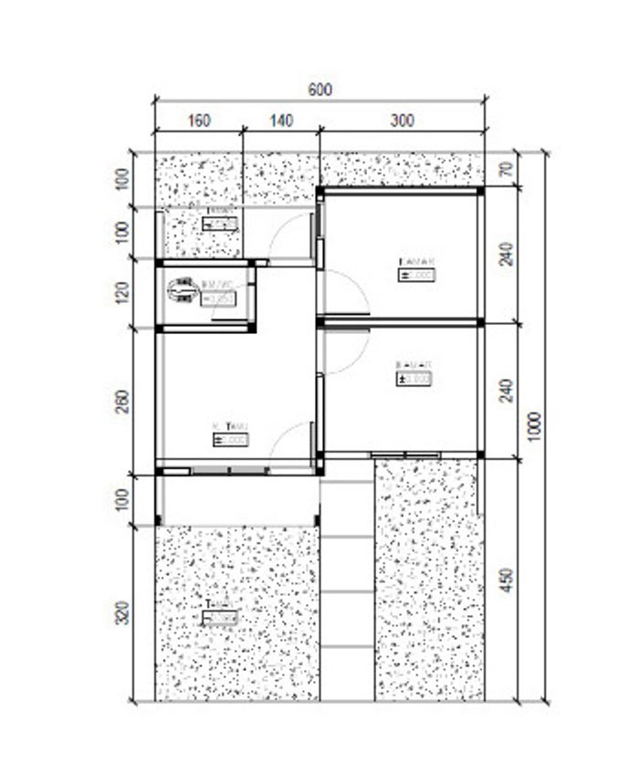 foto denah rumah tipe 28 perumahan Arrasy Residence