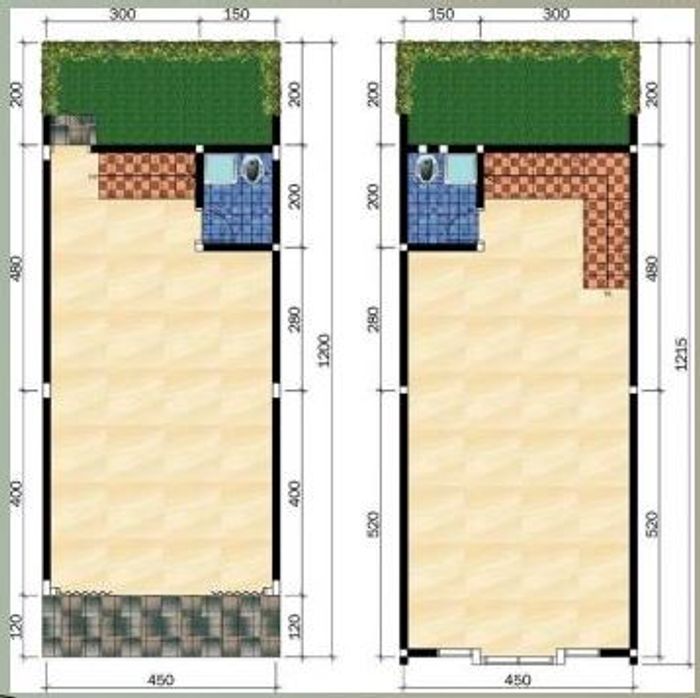 foto denah rumah tipe Ruko 92/54 perumahan GREEN CIBARUSAH RESIDENCE