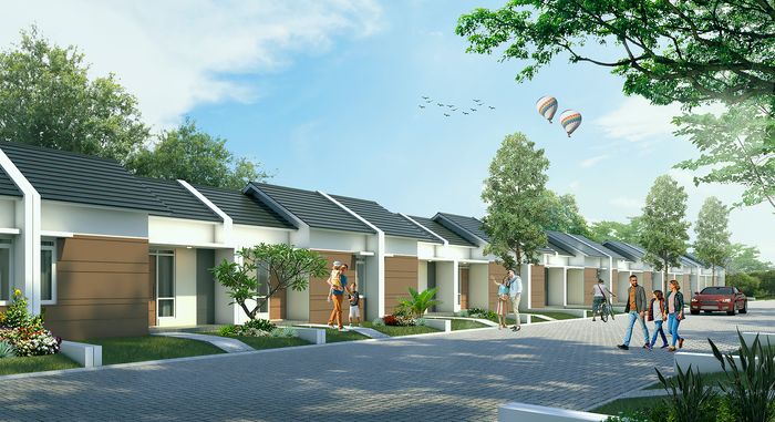 foto tampak rumah tipe Subsidi perumahan GRAHA BHINNEKA FORTUNA 2