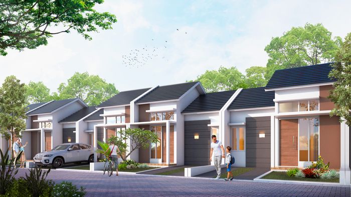 foto tampak rumah tipe Komersil 1 LT 60 perumahan GRAHA BHINNEKA FORTUNA 2