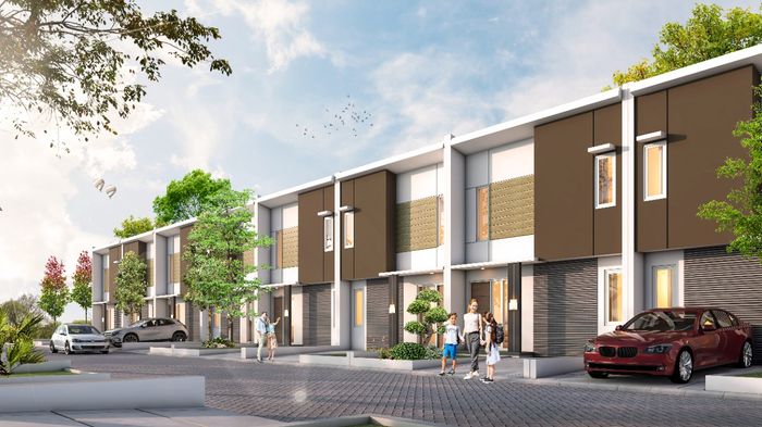 foto tampak rumah tipe Komersil 2 LT 60 perumahan GRAHA BHINNEKA FORTUNA 2