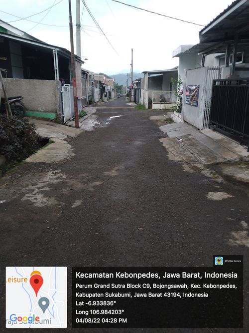 foto posisi tengah perumahan Grand Sutera Sukaraja