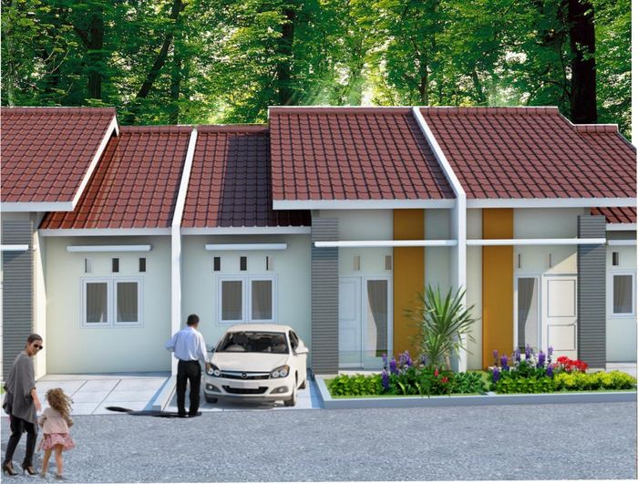foto tampak rumah tipe 31/72 B perumahan Taman Rengganis