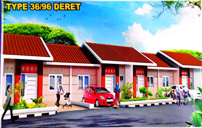foto tampak rumah tipe 36 perumahan Pesona Batang Kuis (Tahap 3)