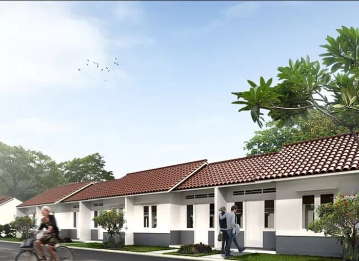 foto tampak rumah tipe 36 perumahan KUTABUMI 6 TAHAP V