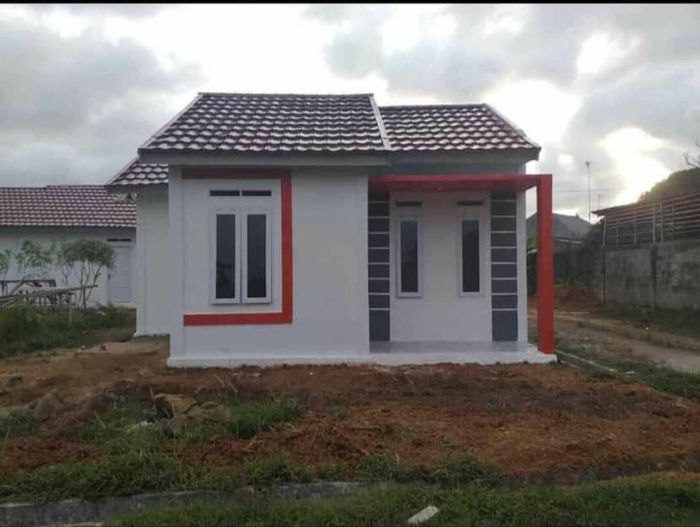 foto tampak rumah tipe subsidi perumahan PERMATA JINGGA RESIDENCE