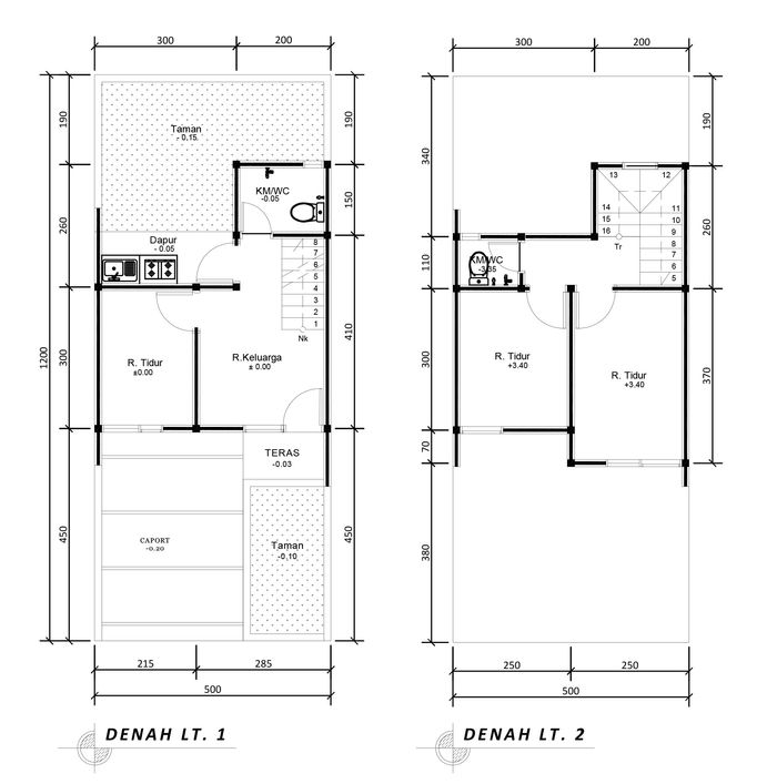 foto denah rumah tipe 47 Compact (403) perumahan G-Land Katapang Residence 1
