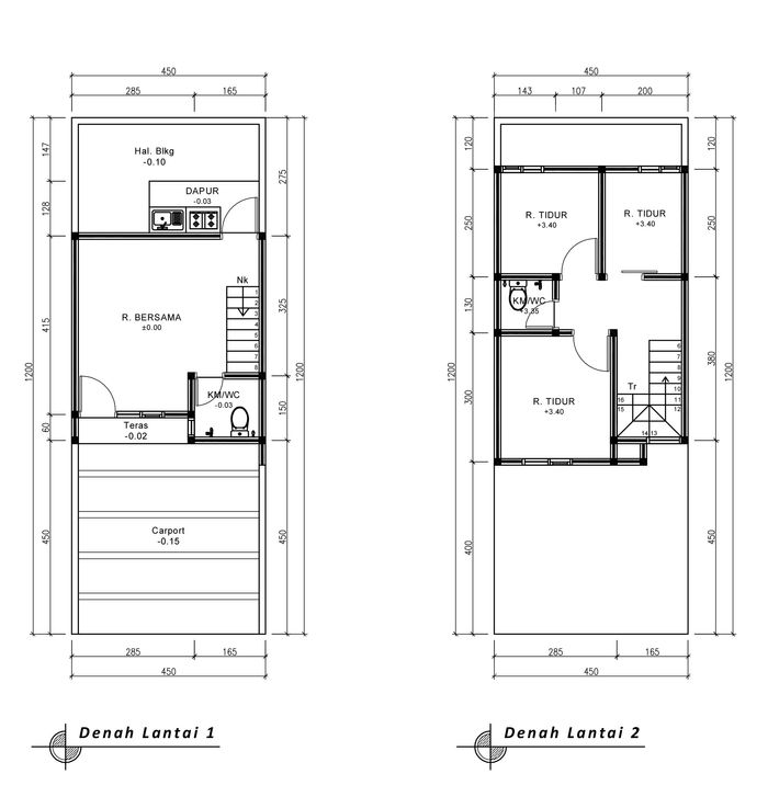 foto denah rumah tipe 39 Compact (432) perumahan G-Land Ciwastra Park