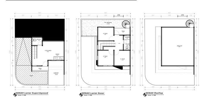 foto denah rumah tipe 36 Superimposed Platinum (615) perumahan G-Land Padalarang Residence 2