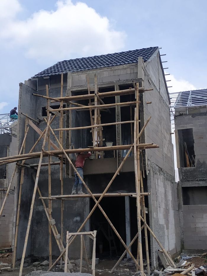 foto tampak rumah tipe 47 Compact (393) perumahan G-Land Arcadia Buahbatu