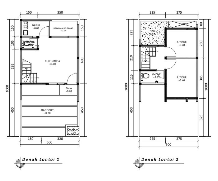 foto denah rumah tipe 47 Compact (389) perumahan G-Land Arcadia Buahbatu