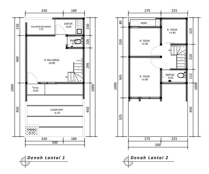 foto denah rumah tipe 52 Compact (423) perumahan G-Land Arcadia Buahbatu