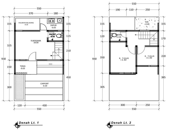 foto denah rumah tipe 42 Compact (409) perumahan G-Land Ciwastra Residence