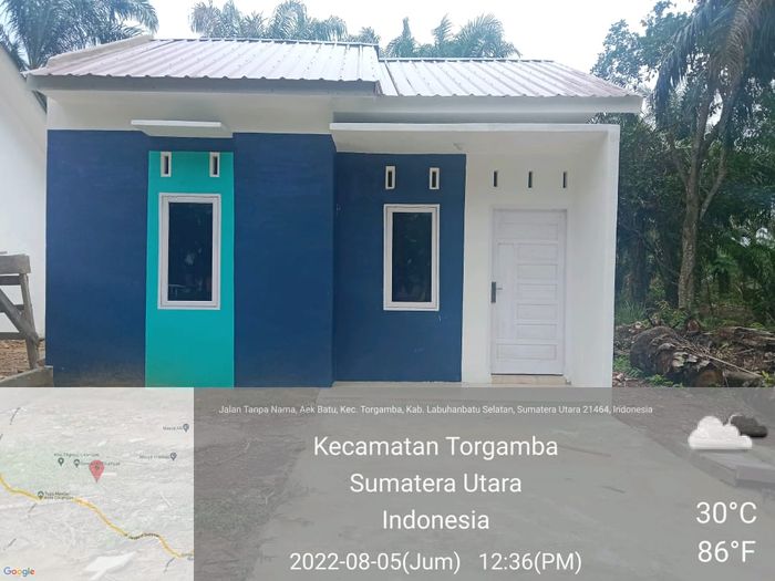 foto tampak rumah tipe 36 perumahan CIKAMPAK PERMAI 2