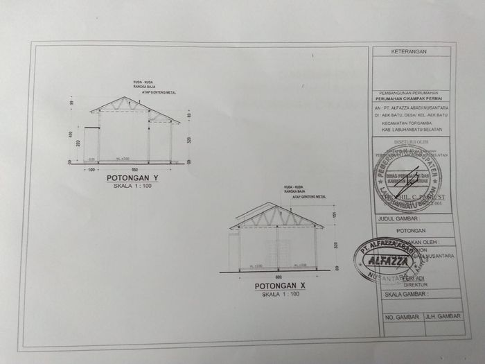 foto denah rumah tipe 36 perumahan CIKAMPAK PERMAI 2