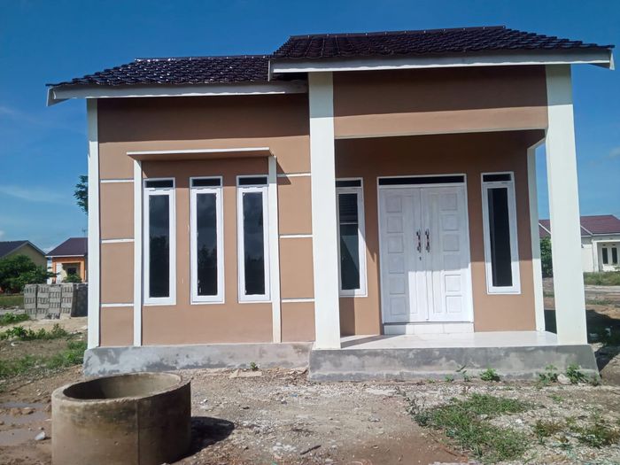 foto tampak rumah tipe 36 perumahan GLOBAL GUNTUNG MANGGIS
