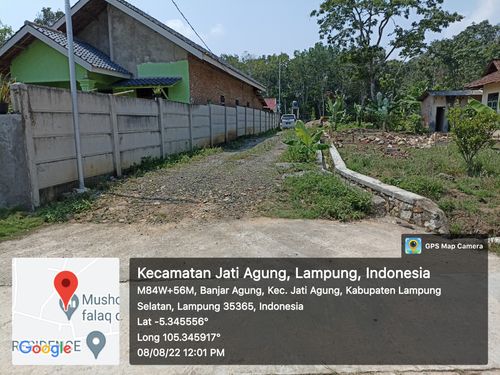foto posisi tengah perumahan Banjar Agung Village