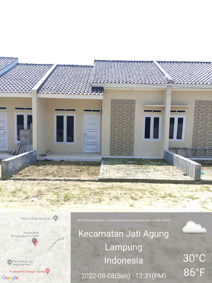 foto tampak rumah tipe 36 perumahan MA RESIDENCE