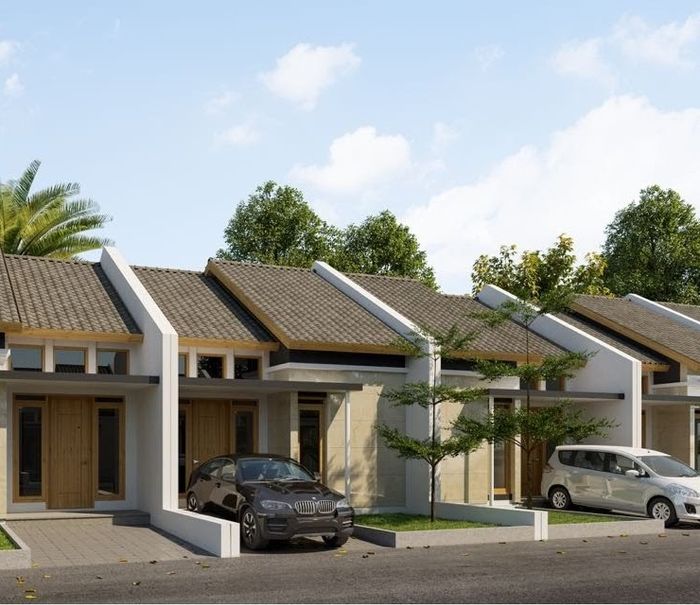 foto tampak rumah tipe 41/80 perumahan BUMI ADIPURA CLUSTER TULIP TAHAP 6