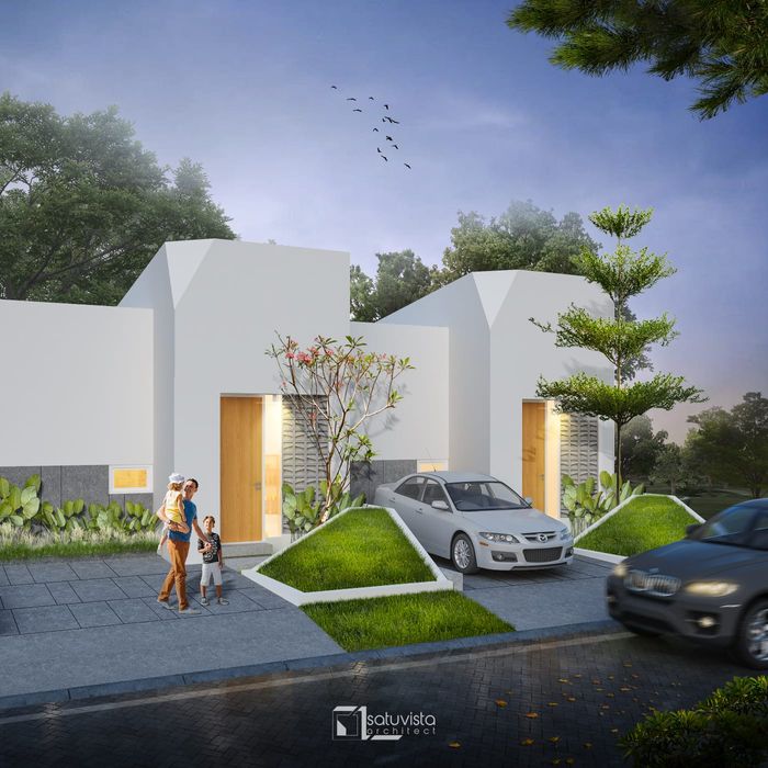 foto tampak rumah tipe 30 perumahan Graha Adhi 4