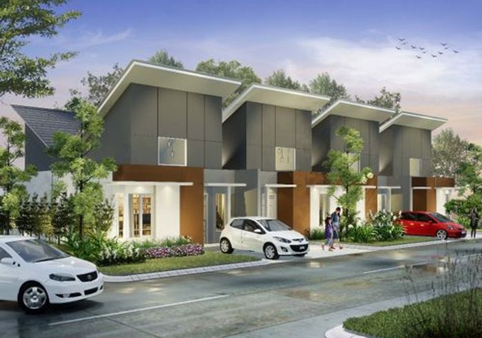 foto tampak rumah tipe Cattleya perumahan Serpong Lakeville