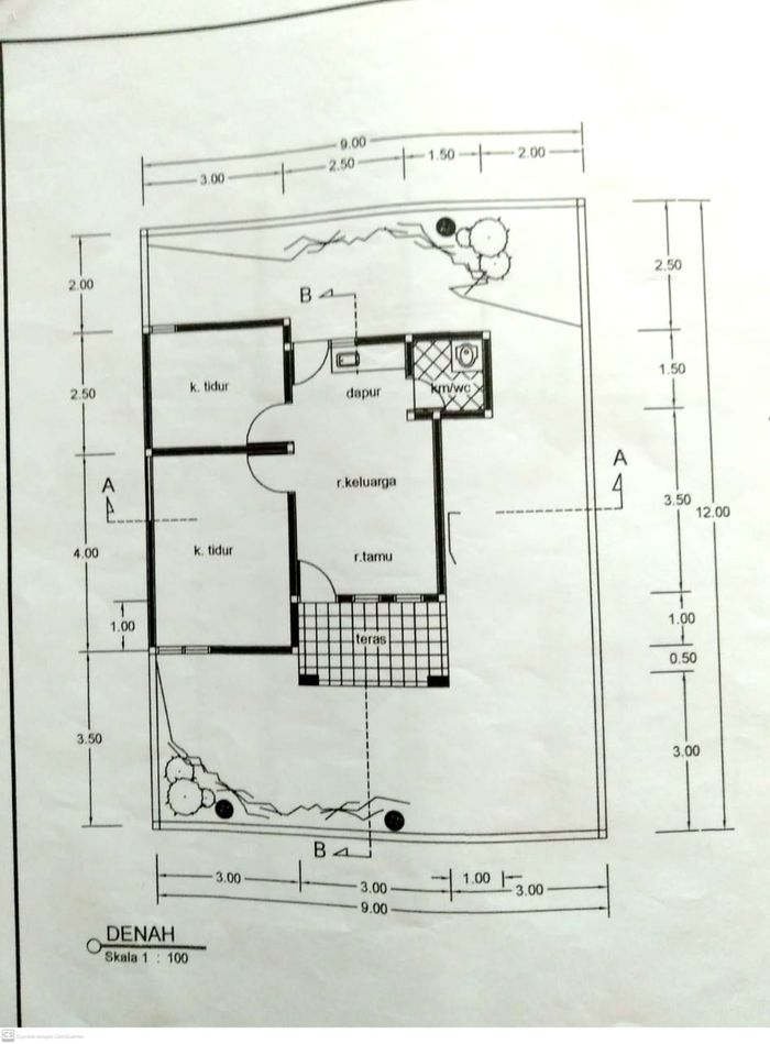 foto denah rumah tipe 36 perumahan PERUMAHAN MATRA VILLA 1