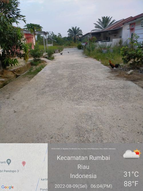 foto posisi tengah perumahan Mitra Griya Sri Meranti